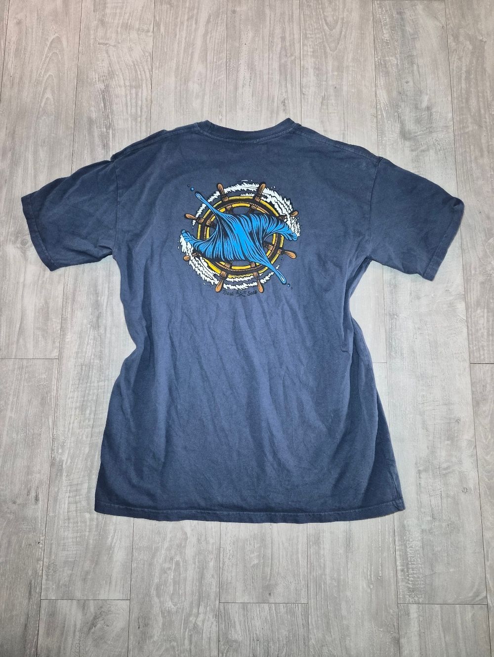 dead seas division large Men's Blue T-shirt